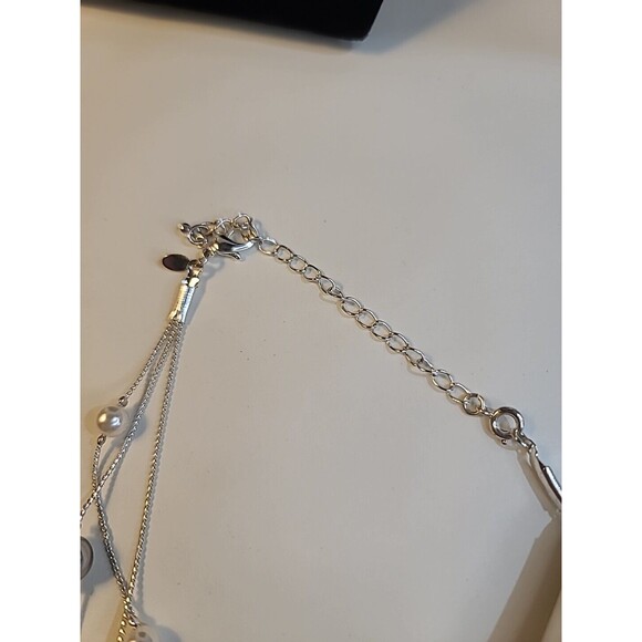 NEW Pretty Croft & Barrow Pierced Earrings & Necklace Set Beads - Picture 5 of 6